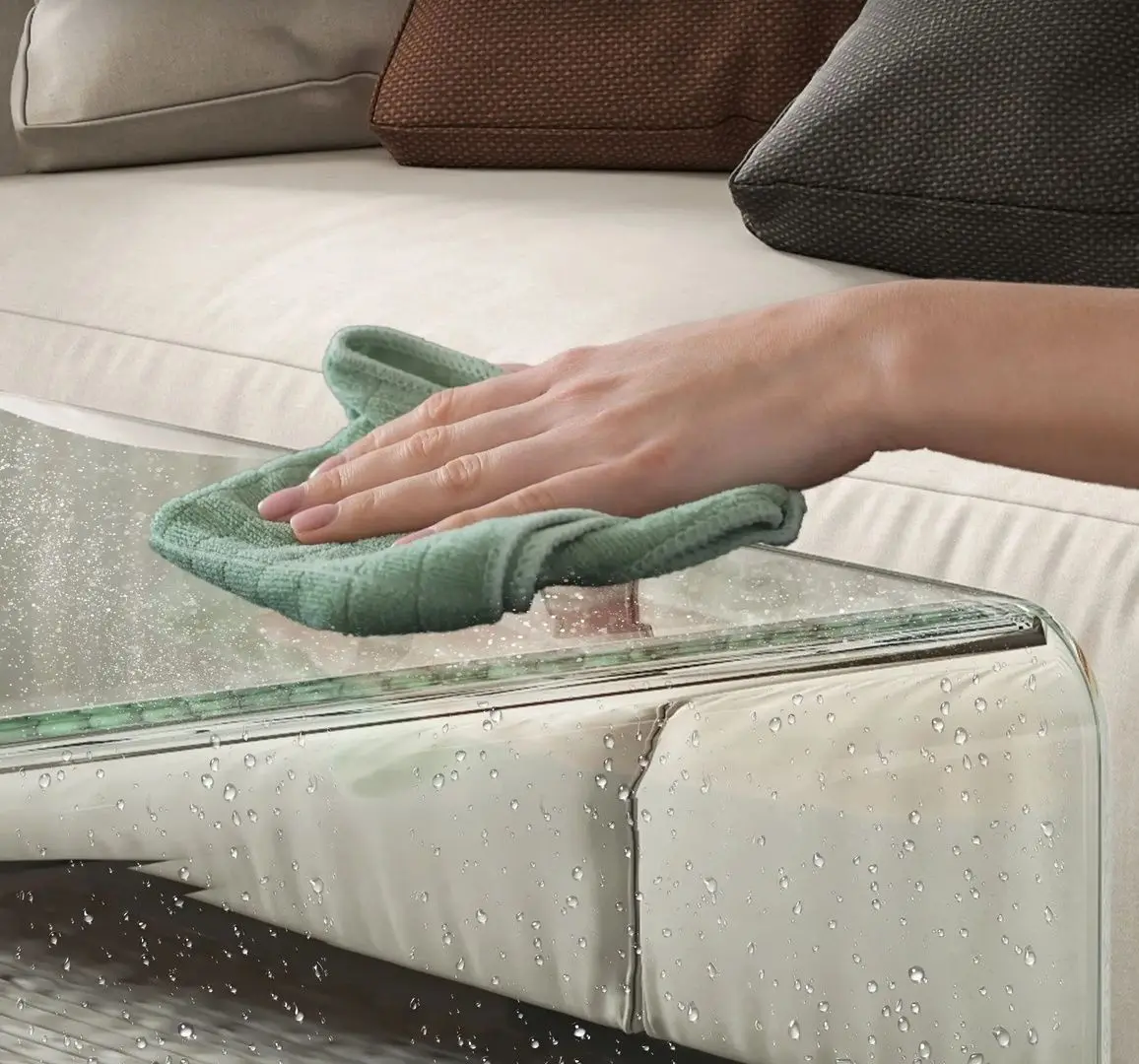 Журнальный столик Homcom 839-977V02CR 100x50x35 cm (Transparent)