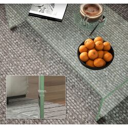 Журнальный столик Homcom 839-977V02CR 100x50x35 cm (Transparent) Thumb