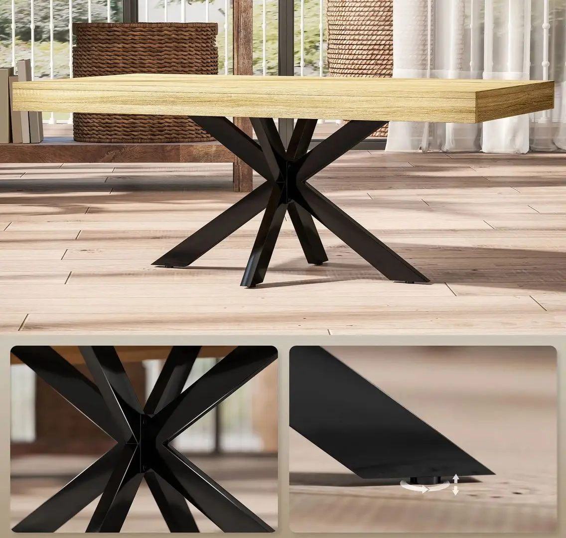 Masa pentru reviste Homcom 839-982V00ND 110x45x60 cm (Natural Oak/Black)