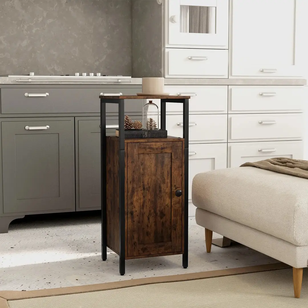 Masa pentru reviste Homcom 83B-044V00RB (Rustic Brown)