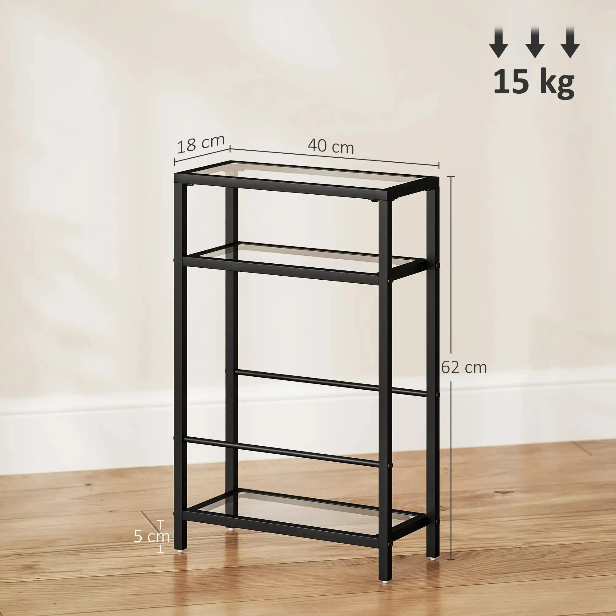 Журнальный столик Homcom 83B-316V00BK (Black) - 5