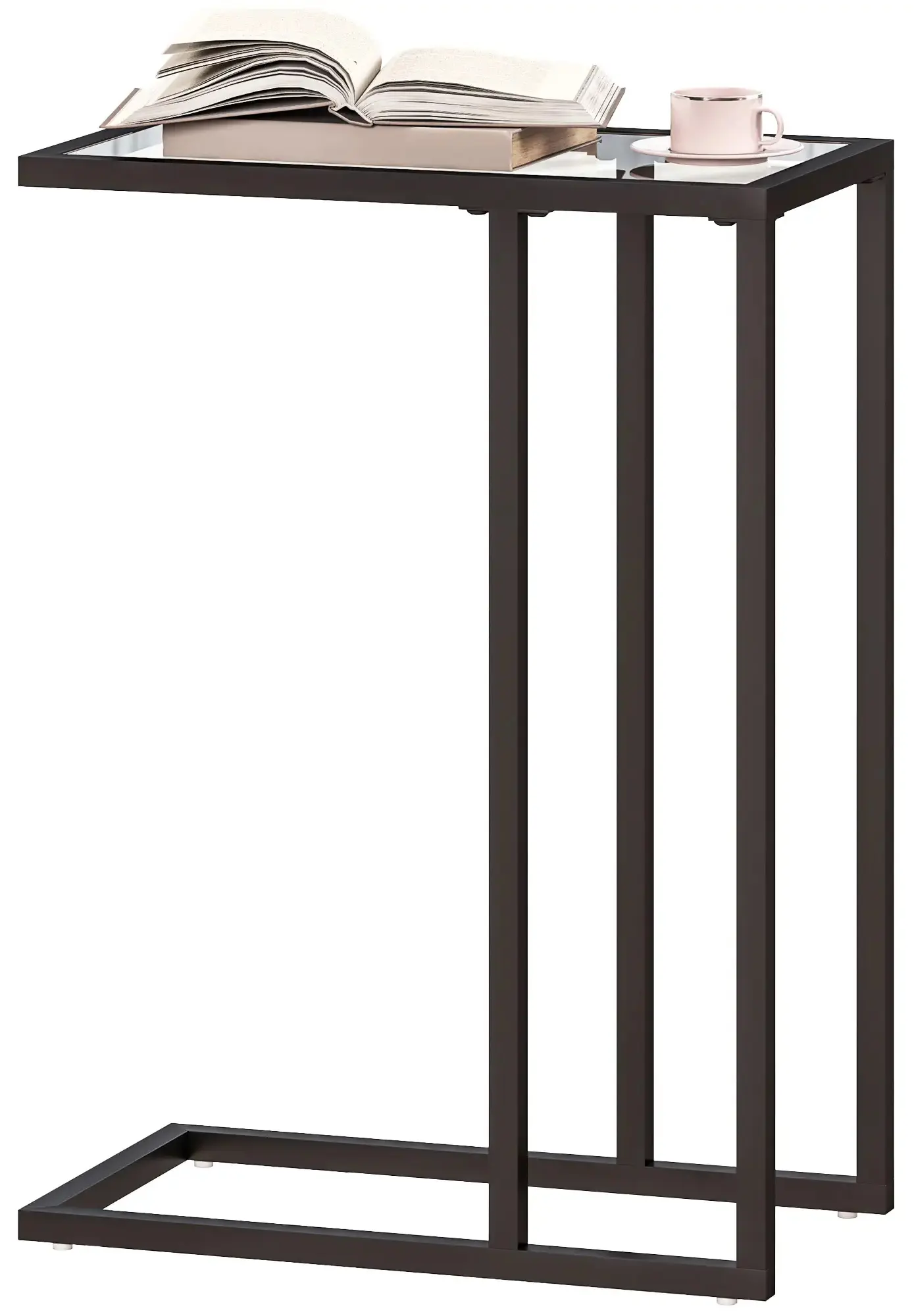 Masa pentru reviste Homcom 83B-322V00BK (Black) - 3