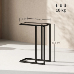 Masa pentru reviste Homcom 83B-322V00BK (Black) Thumb