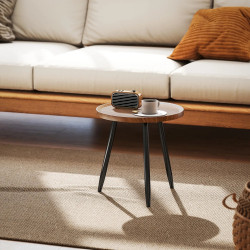 Masa pentru reviste Homcom 83B-374V00WN (Walnut/Black) Thumb