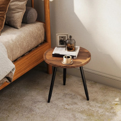 Masa pentru reviste Homcom 83B-374V00WN (Walnut/Black) Thumb