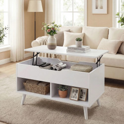 Masa pentru reviste Homcom 83B-635V00WT (White)