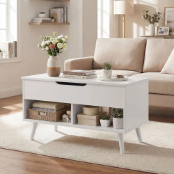 Masa pentru reviste Homcom 83B-635V00WT (White) Thumb