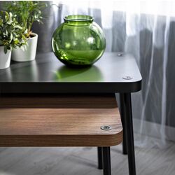 Set mese pentru reviste Ikea Sonhult (Gri/Aspect Nuc) Thumb