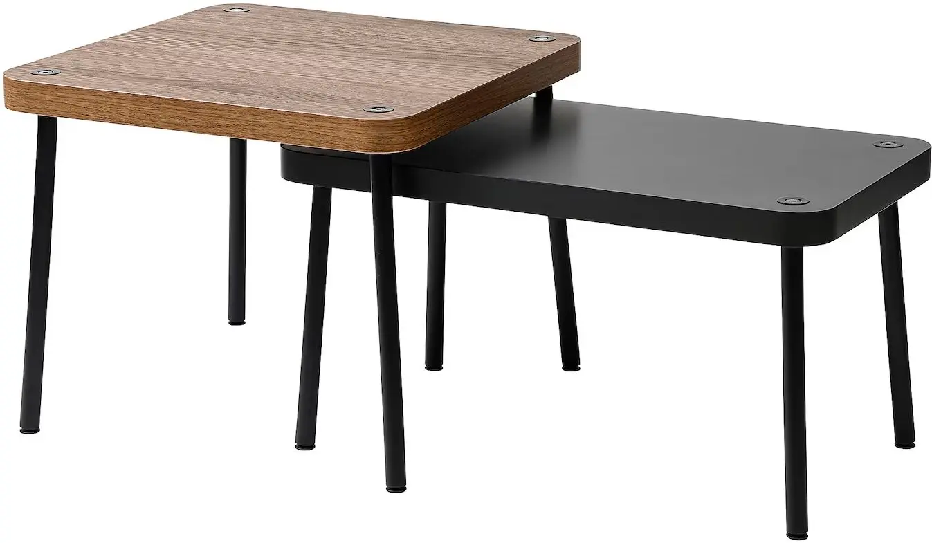 Set mese pentru reviste Ikea Sonhult (Gri/Aspect Nuc)