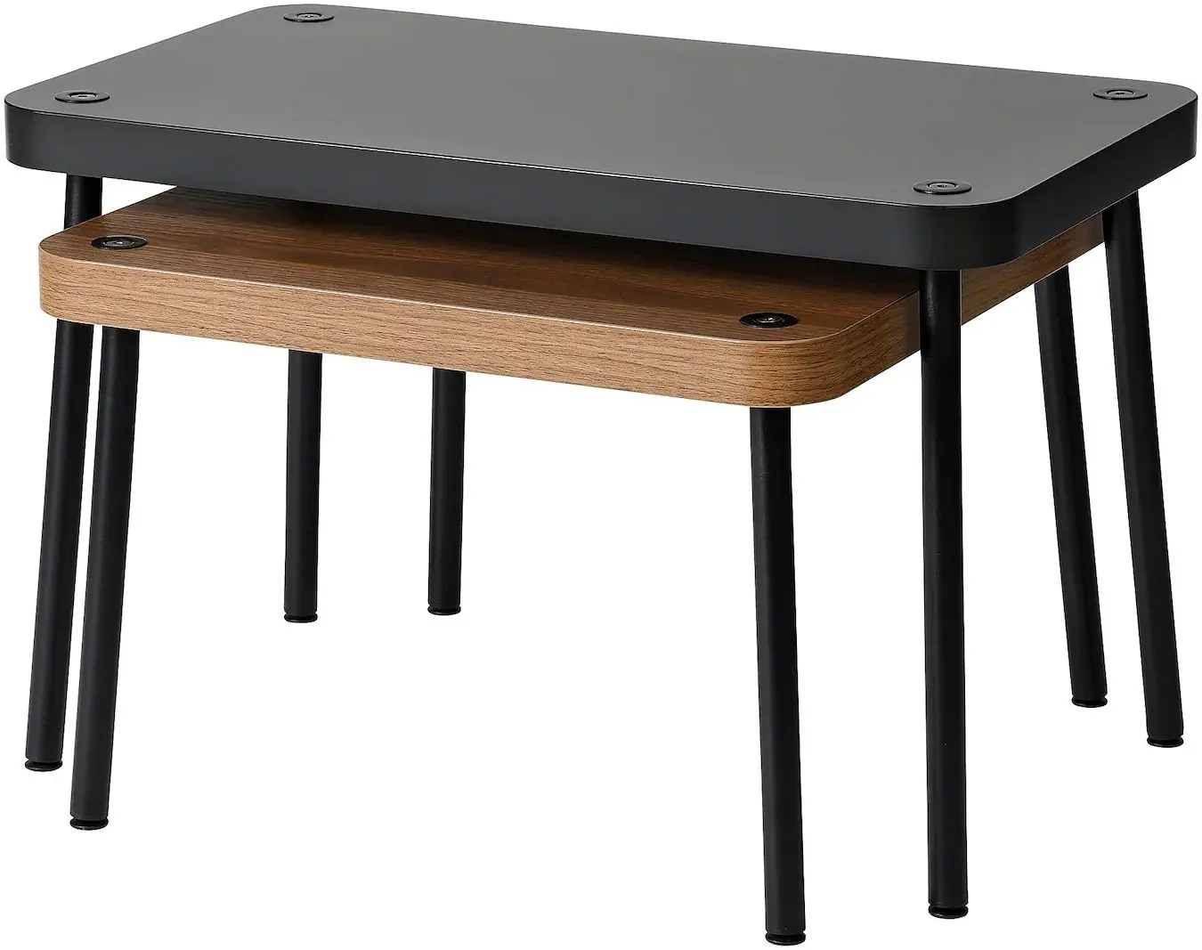 Set mese pentru reviste Ikea Sonhult (Gri/Aspect Nuc)