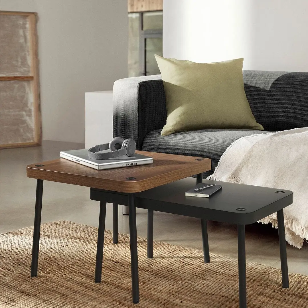 Set mese pentru reviste Ikea Sonhult (Gri/Aspect Nuc)