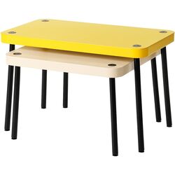 Set mese pentru reviste Ikea Sonhult (Galben/Aspect Mesteacan) Thumb