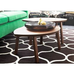 Set mese pentru reviste Ikea Stockholm (Furnir nuc) Thumb