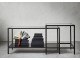 Set mese pentru reviste Ikea Vittsjo 90x50 (Negru-maro/Sticla)