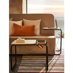 Masuta auxiliara Ikea Olserod 53x50 (Antracit/Aspect Mesteacăn/Galben Inchis) Thumb