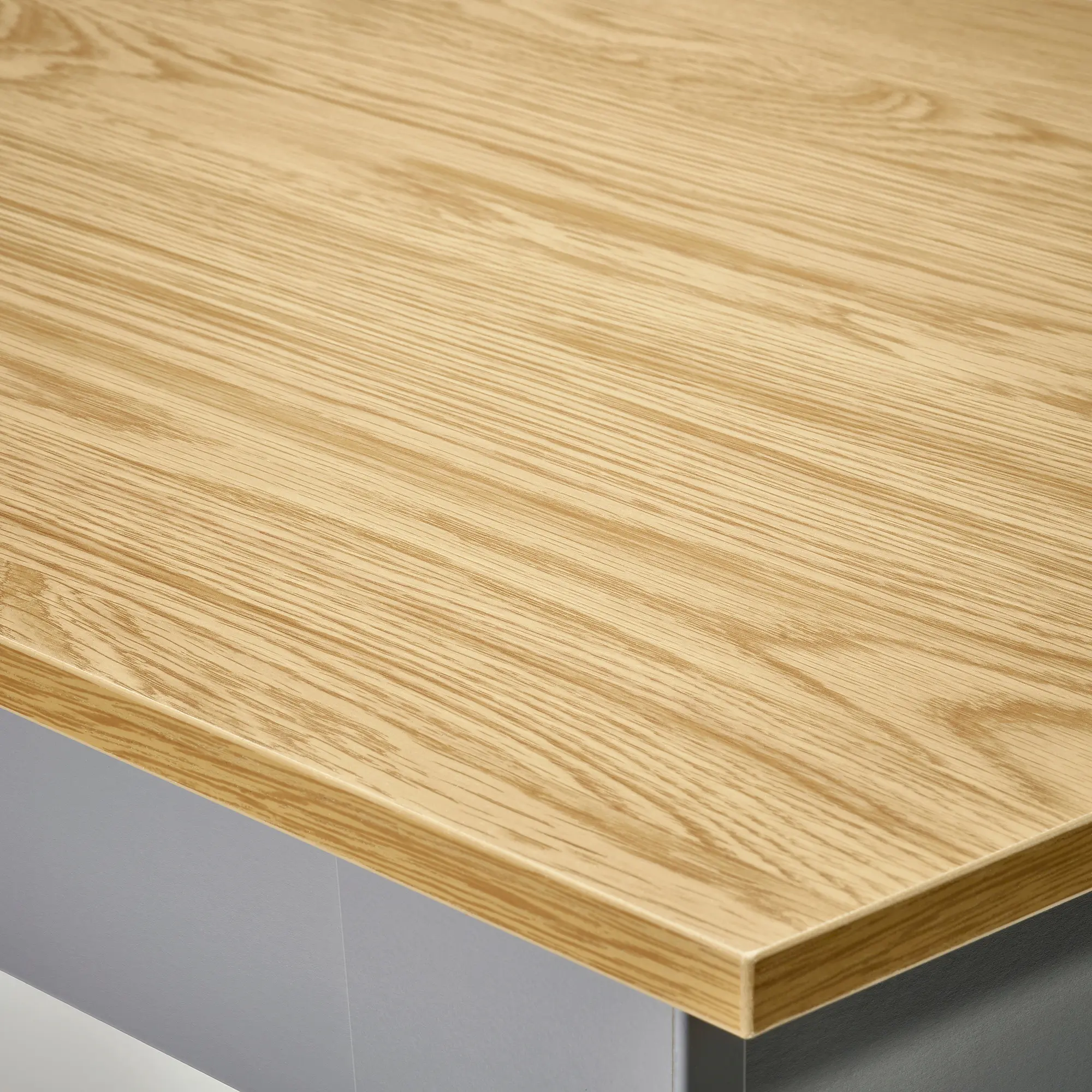 Журнальный столик Ikea Ammaryd 59x40 (Серый/Натуральный)