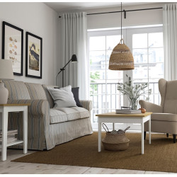 Журнальный столик Ikea Ammaryd 98x59см (Белый/Натуральный) Thumb