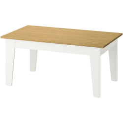Журнальный столик Ikea Ammaryd 98x59см (Белый/Натуральный) Thumb