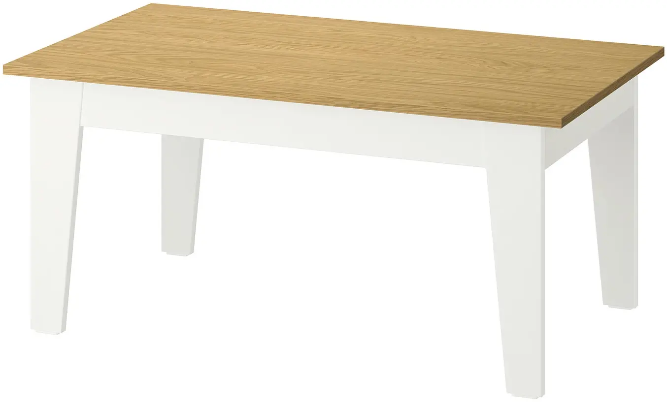 Журнальный столик Ikea Ammaryd 98x59см (Белый/Натуральный) - 3