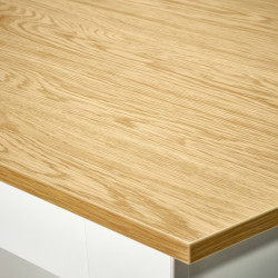 Журнальный столик Ikea Ammaryd 98x59см (Белый/Натуральный) Thumb