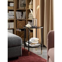 Журнальный столик Ikea Asperod 45 (Черный/Черное стекло) Thumb