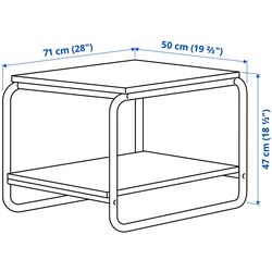 Masa pentru reviste Ikea Baggboda 71x50 (Galben deschis) Thumb