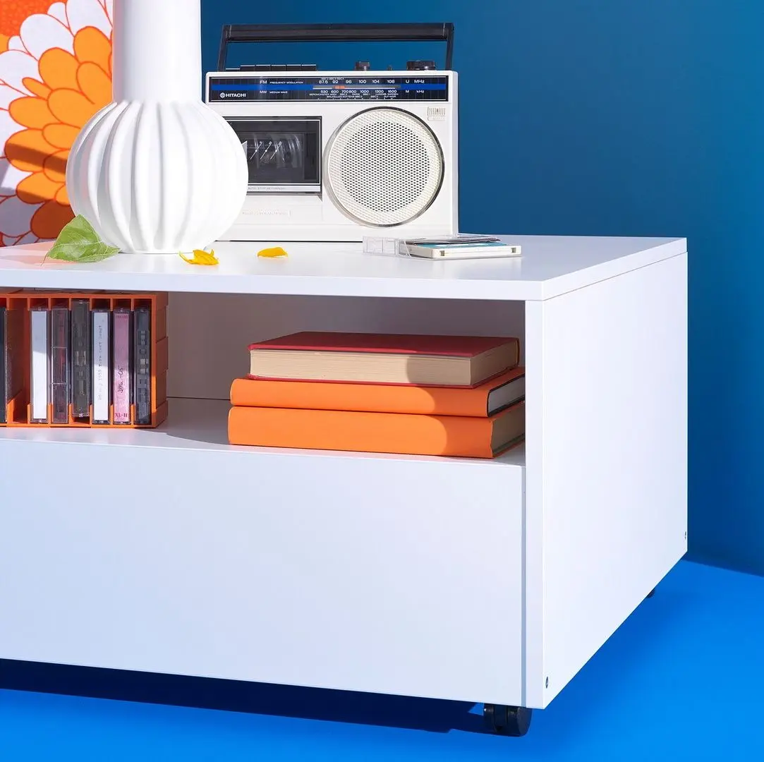 Masa pentru reviste Ikea Garnanas 65x65 (Alb)