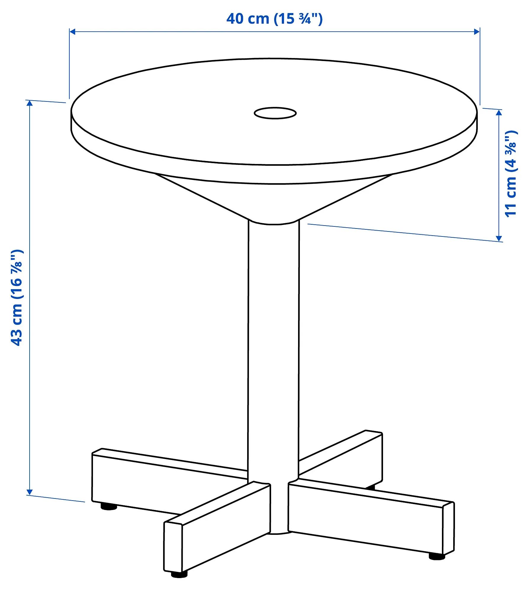 Журнальный столик Ikea Grimsarbo (Сосна/Черный)