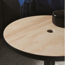 Журнальный столик Ikea Grimsarbo (Сосна/Черный) Thumb