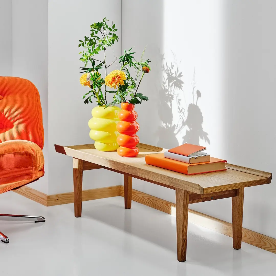 Masa pentru reviste Ikea Guttane 116x39 (Stejar)