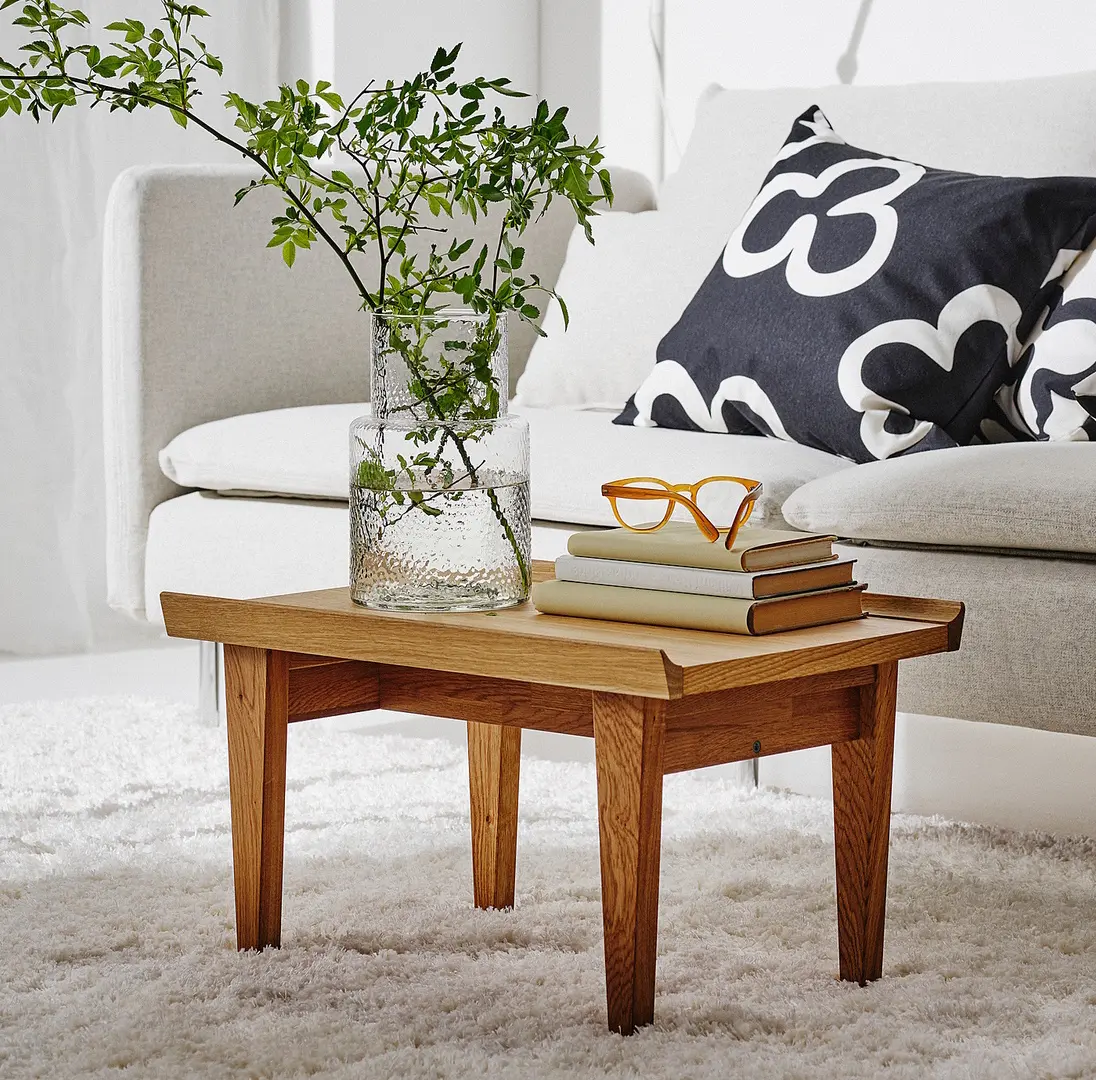 Masa pentru reviste Ikea Guttane 58x39 (Stejar)