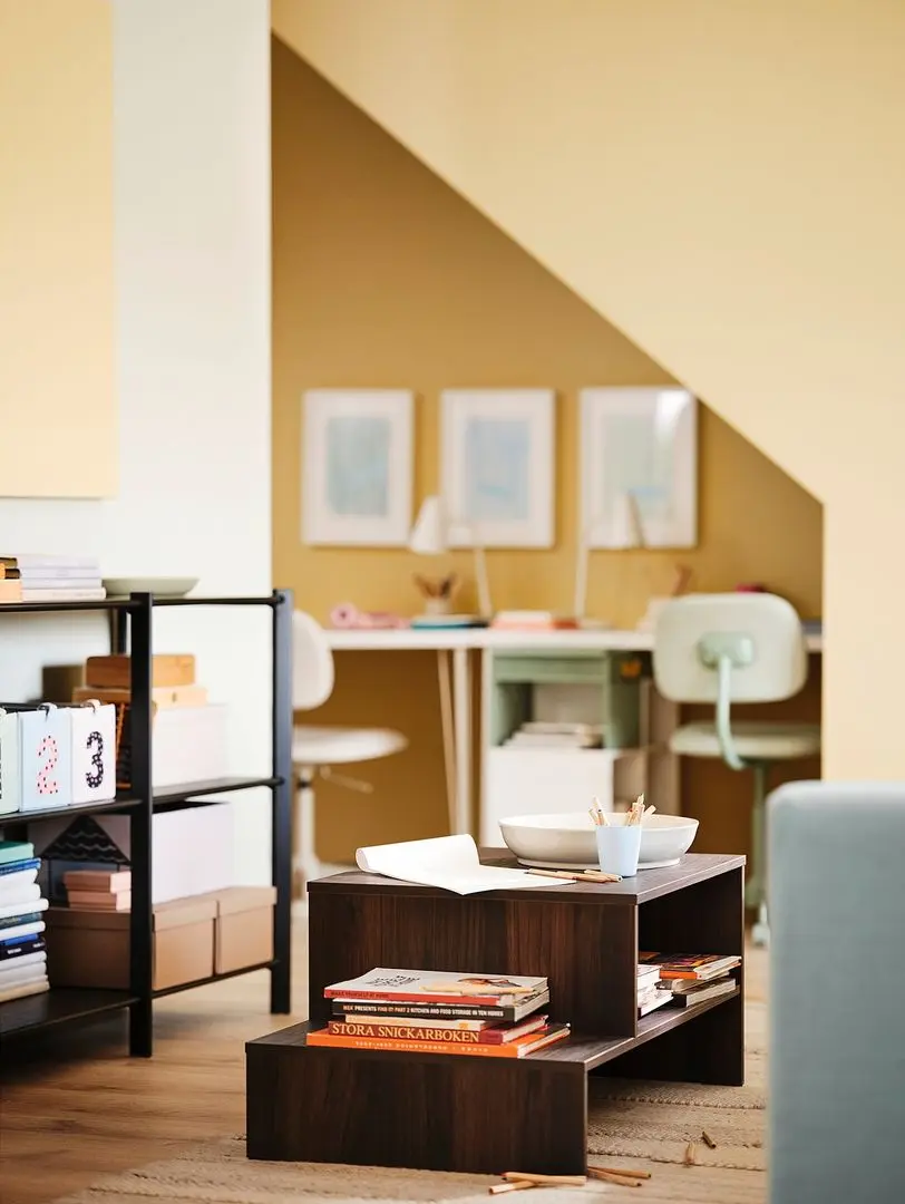 Masa pentru reviste Ikea Holmerud 90x55 (Maro Inchis)