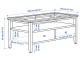 Журнальный столик Ikea Idanas 107x55 (Белый)