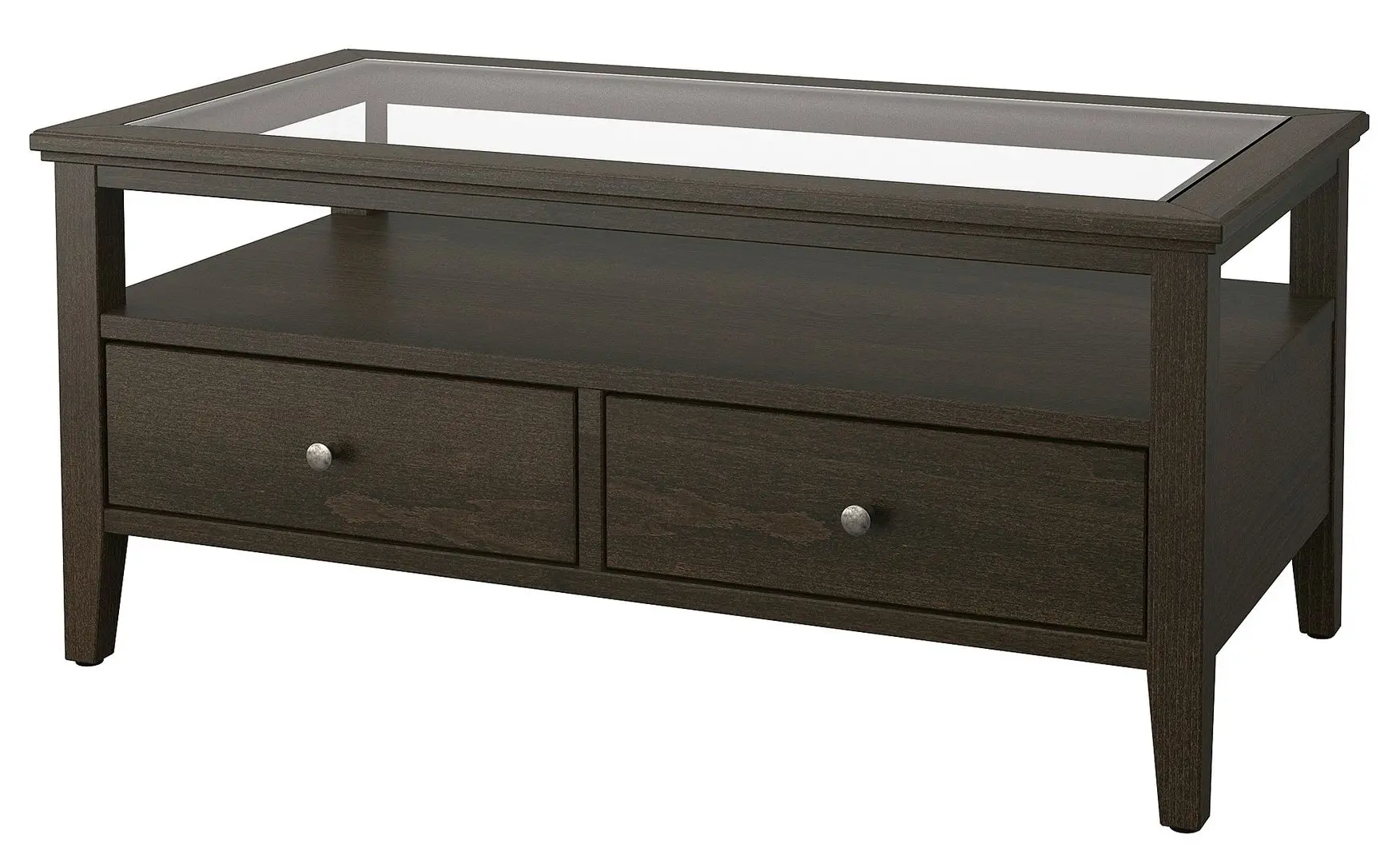 Masa pentru reviste Ikea Idanas 107x55 (Maro Inchis Vopsit)