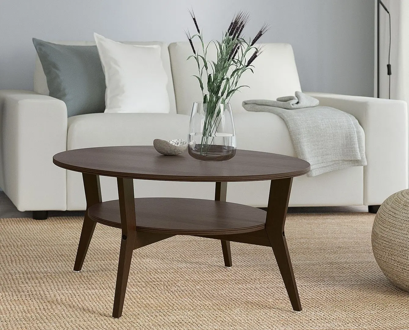 Masa pentru reviste Ikea Jakobsfors 80cm (Maro Inchis)