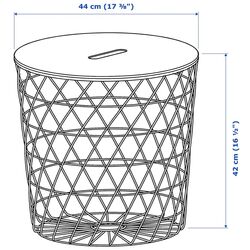 Журнальный столик Ikea Kvistbro 44см (Черный) Thumb