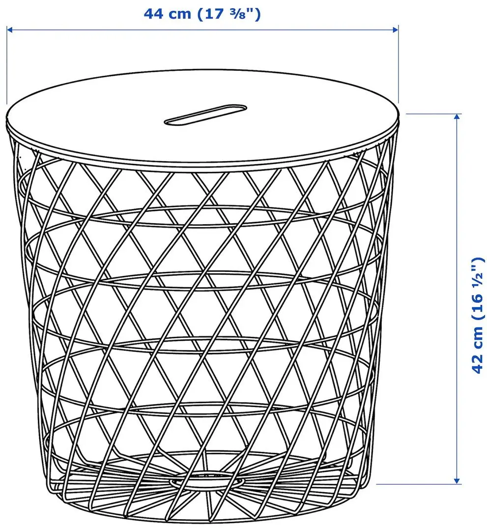 Журнальный столик Ikea Kvistbro 44см (Черный) - 8