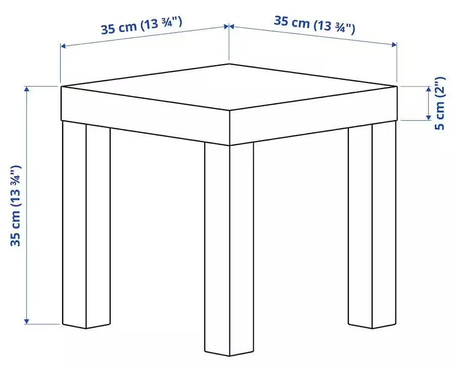 Masuta de cafea Ikea Lack 35x35 (Alb)