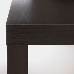 Masa pentru reviste Ikea Lack 55x55 (Negru-Maro) Thumb