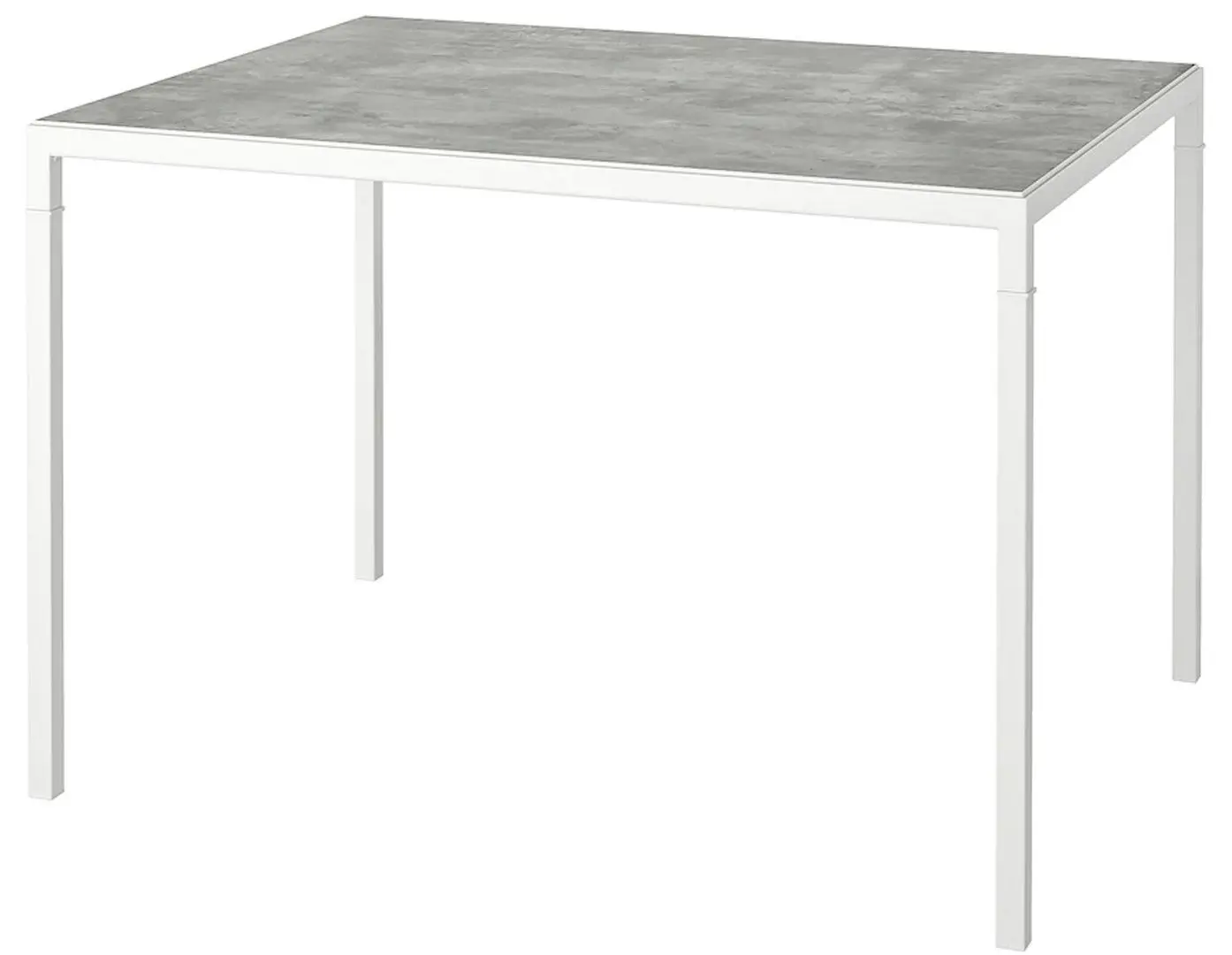 Журнальный столик Ikea Nyboda 2-сторонняя столешница 75x60x50 (Светло-серый Под Бетон/Белый)