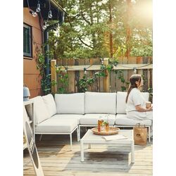 Masa pentru reviste Ikea Segeron 73x73 (Alb/Bej) Thumb