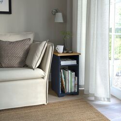 Masa pentru reviste Ikea Skruvby 40x32 (Negru-albastru) Thumb