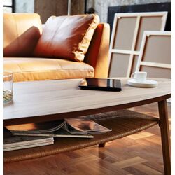 Журнальный столик Ikea Stockholm 180x59 (Ореховый Шпон) Thumb