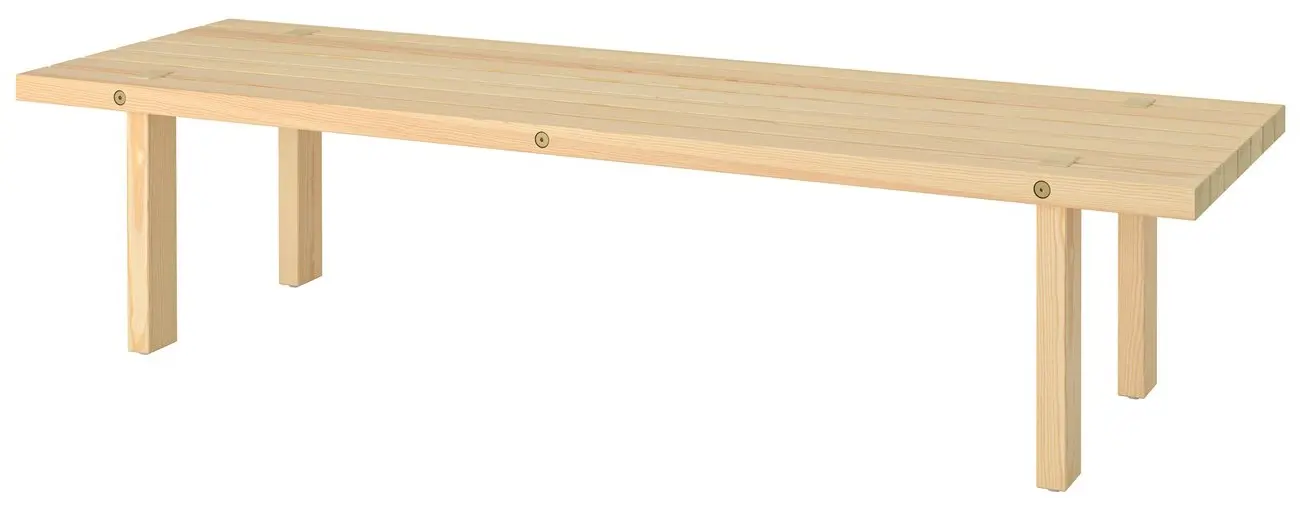 Журнальный столик Ikea Stockholm 2025 160x45 (Сосна) - 2