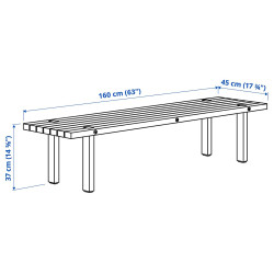 Журнальный столик Ikea Stockholm 2025 160x45 (Сосна) Thumb