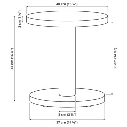 Masa pentru reviste Ikea Stockholm 2025 40 (Furnir pin) Thumb