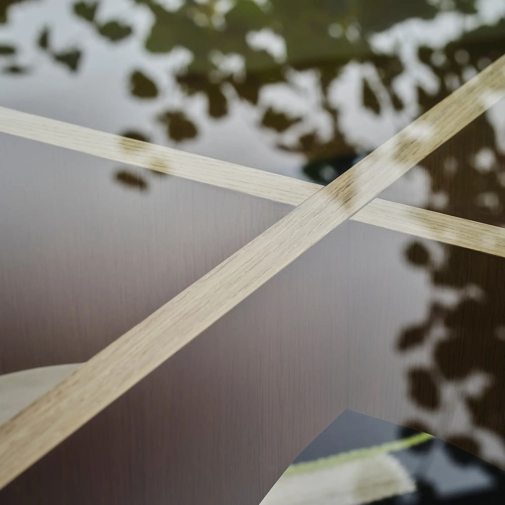 Masa pentru reviste Ikea Stockholm 2025 (Furnir stejar/Sticla)