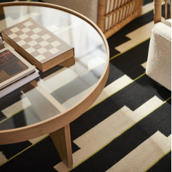 Masa pentru reviste Ikea Stockholm 2025 (Furnir stejar/Sticla) Thumb