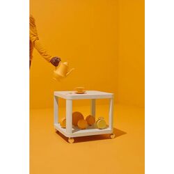 Masuta de cafea Ikea Tingby cu rotile 50x50 (Alb) Thumb
