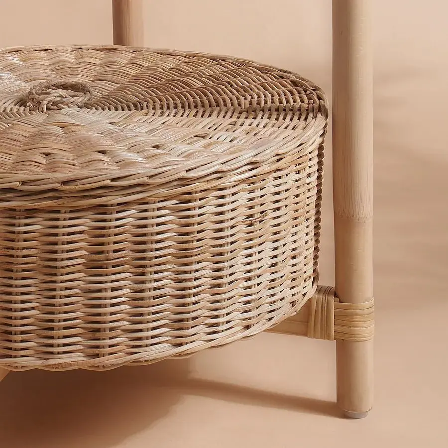 Masa pentru reviste Ikea Tolkning lucrat manual 52cm (Natural)